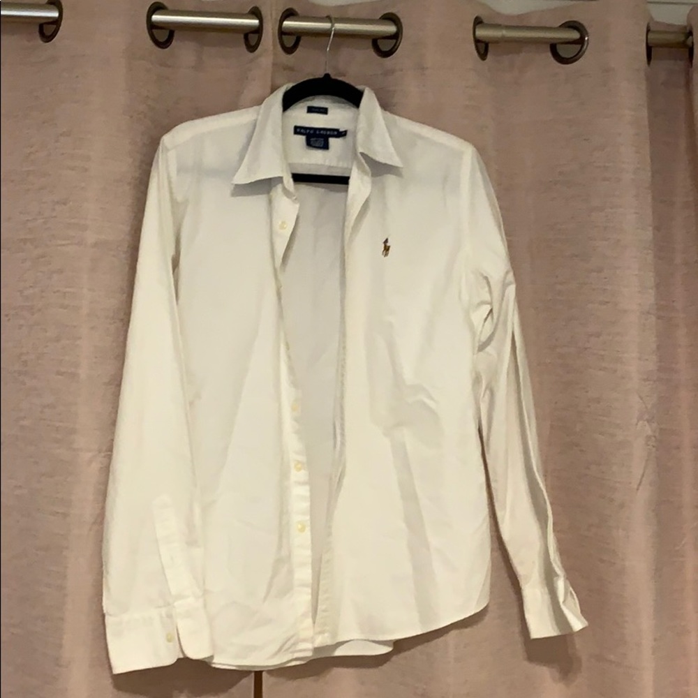 RALPH LAUREN white button down